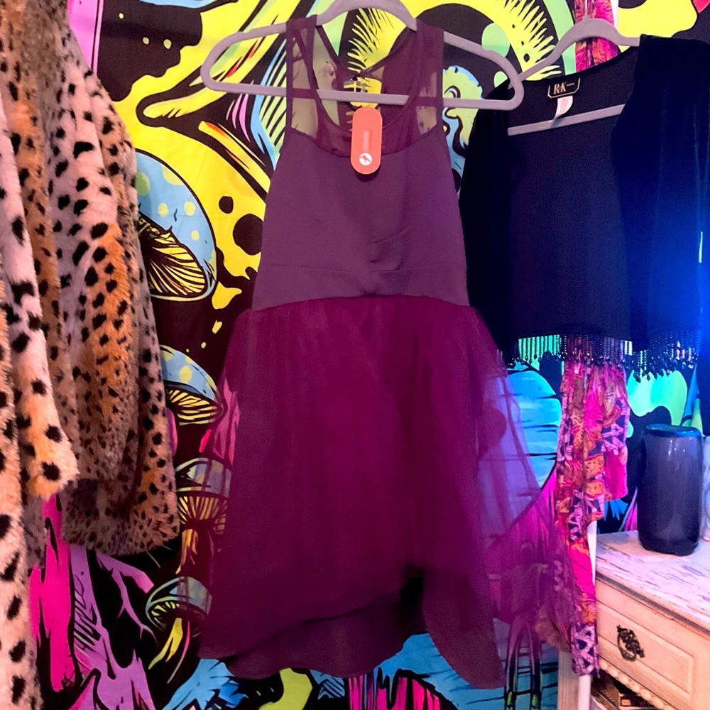 Purple Glam Running Dress